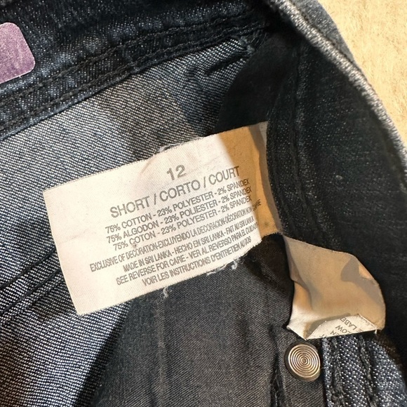 Gloria Vanderbilt High Rise Dark Wash Vintage Denim Jeans Size 12 Short - Picture 7 of 8